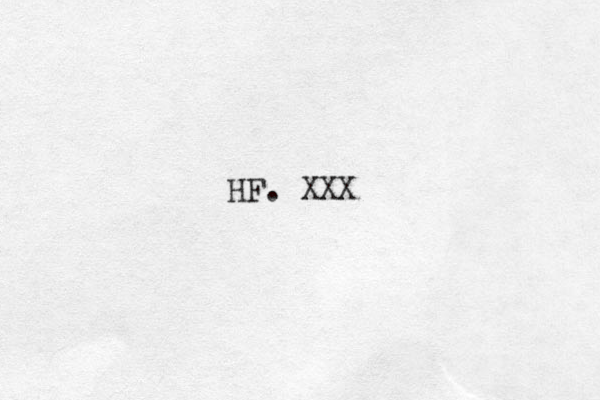 HF. XXX