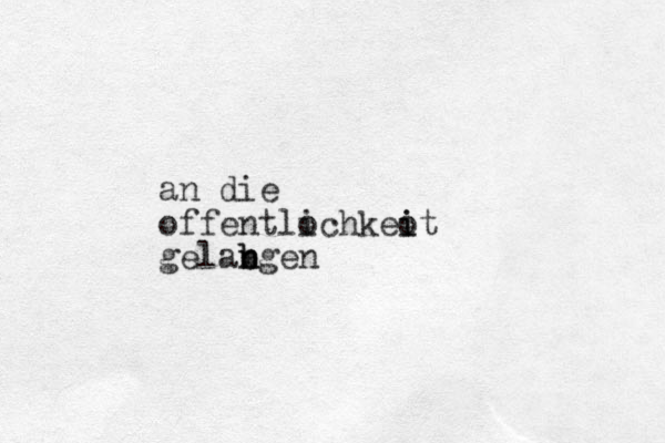an die offentloc i hkeot i i gelabgen n n b
