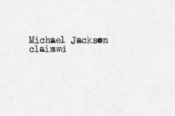 Michael Jackson claimwd 