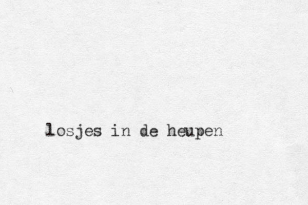 losjes in de heupen