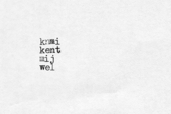 knmi kent mij wel 