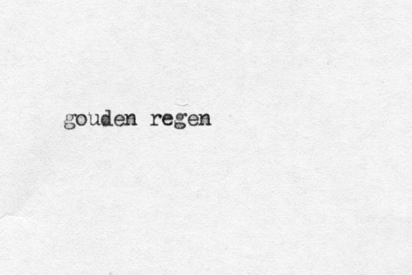 gouden regen 