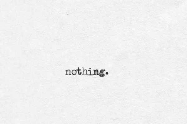 nothing.