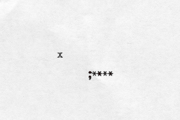 x x ;*** *