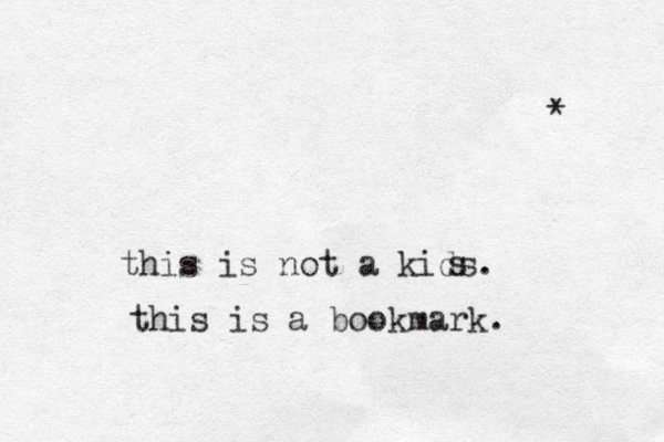 * this is not a kids. s this is a bookmark. 