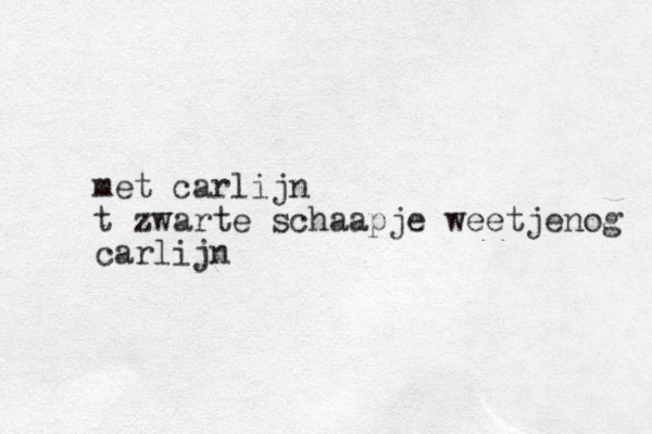 met carlijn t zwarte schaapje weetjenog carlijn