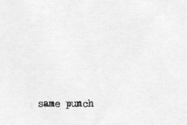 same punch