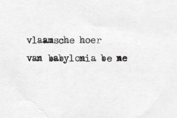 vlaamsche hoer van babylonia be ne