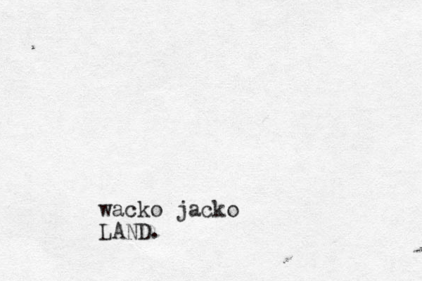 wacko jacko LAND.