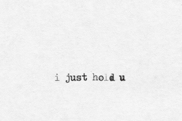 i just hold u