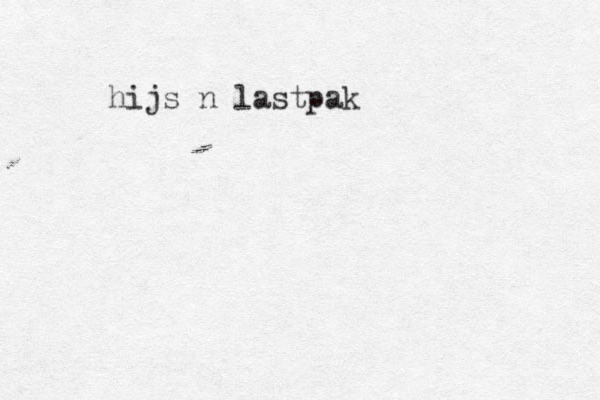 hijs n lastpak