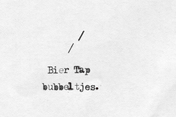 / / Bier Tap bubbeltjes.