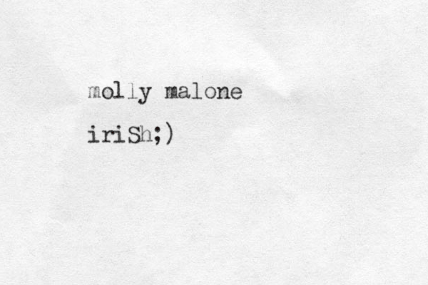 molly malone iriSh;)