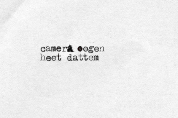 camera A oogen heet dattem 