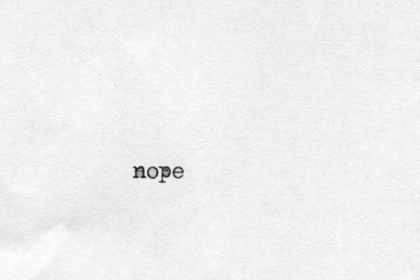 nope