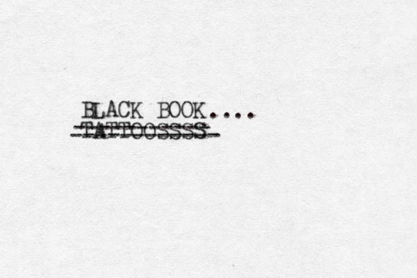 BLACK BOOK TATTOOSSSS ----------- ------------ ... .