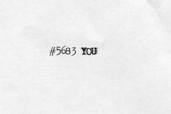#5683 YOU 