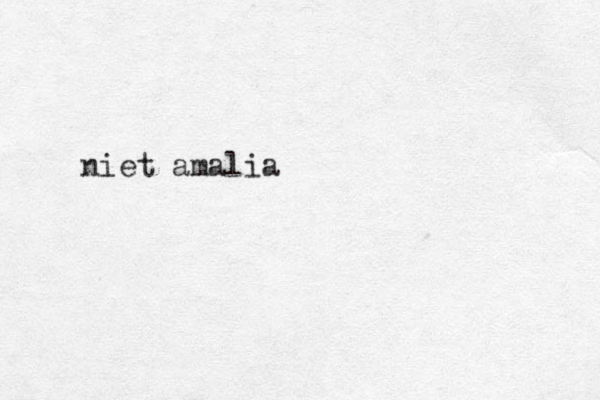 niet amalia