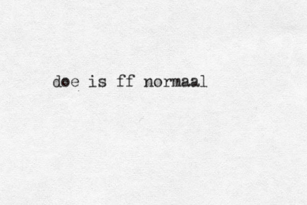 doe is ff normaal