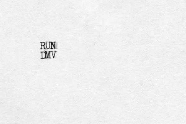 RUN DMV