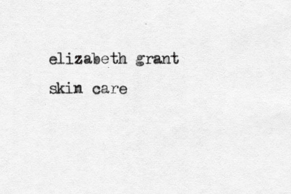 elizabeth grant skin care 