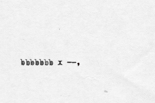 --, bbbbbbb x 