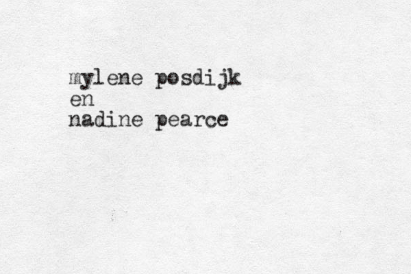 mylene posdijk en nadine pearce 