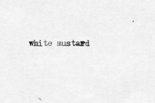 white mustard