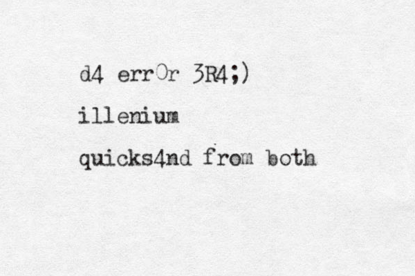 d4 err0r 3R4;) illenium quicks4nd from both 