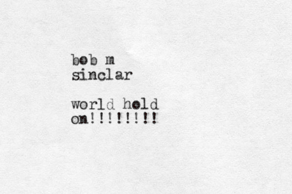 bob m sinclar world hold on!!!!!!!!
