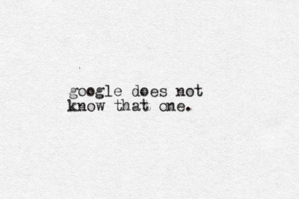 google does not know that one.