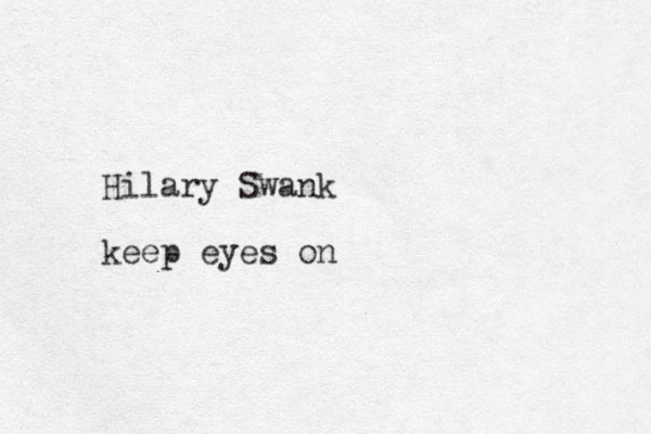 Hilary Swank keep eyes on