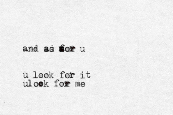 and ad m s ss for u u look for it ulook for me