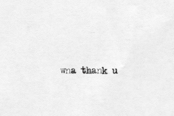 wna thank u