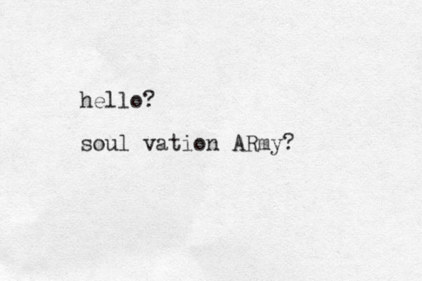 hello? soul vation ARmy?
