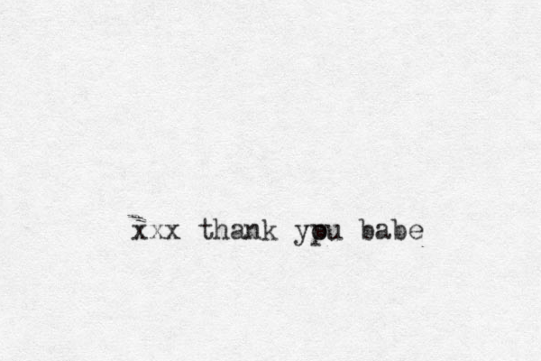 xxx thank ypu o babe 