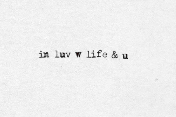 in luv w life & u u 