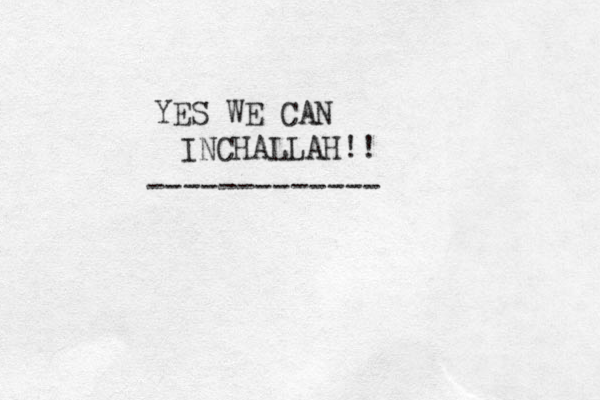 YES WE CAN INCHALLAH!! ------------- 