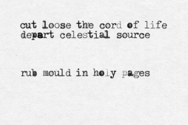 cut loose the cord of life depe a art celestial source rub mould in holy pages 