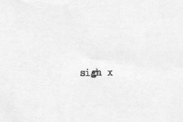 sigh x