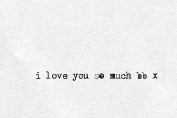 i love you so much h bb x 