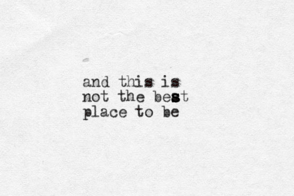 and this is not the beat s s s place to be