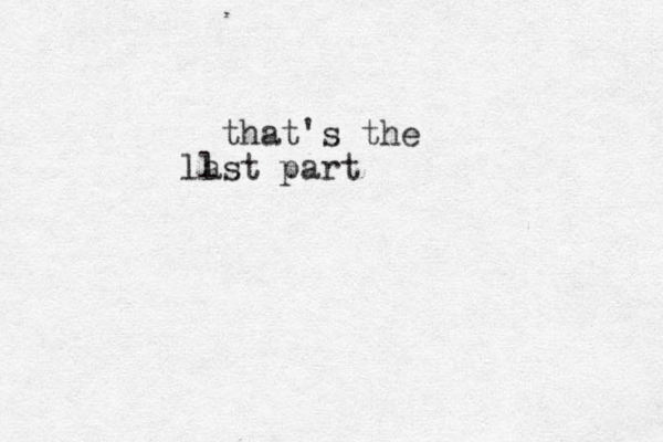 that's the lst la part 