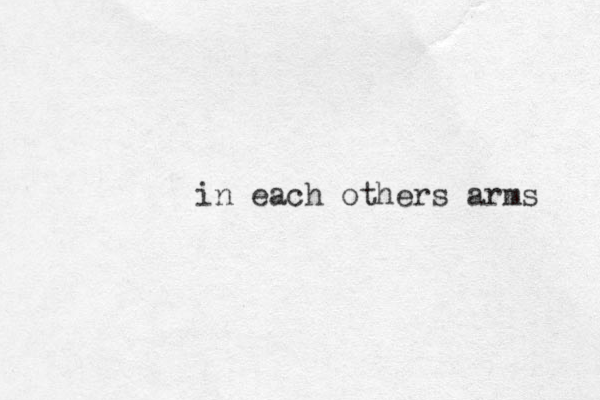 in each others arms 