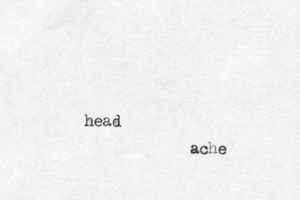 head ache