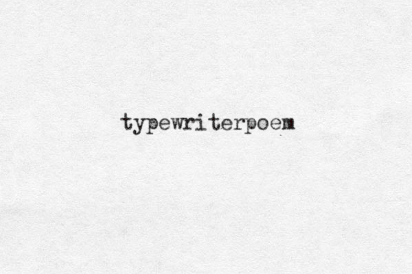 typewriterpoem