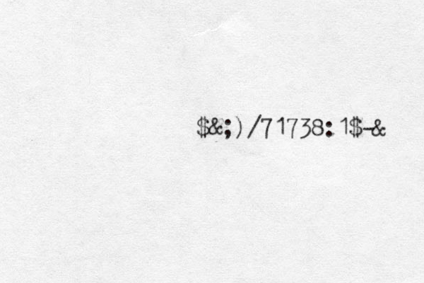 $&;)/71738: 1$-& 
