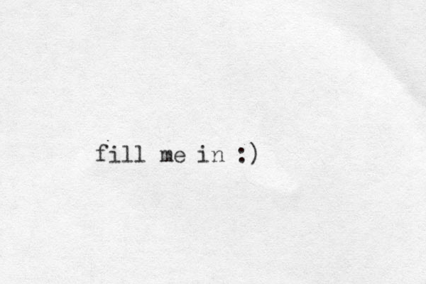 fill me in :)
