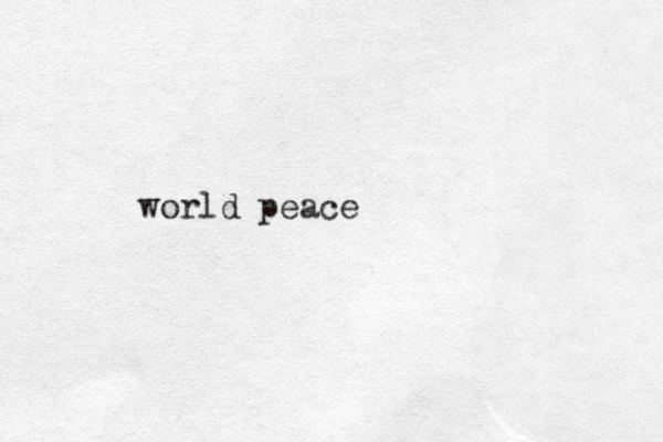 world peace
