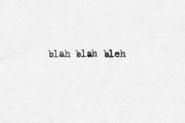 blah blah bleh